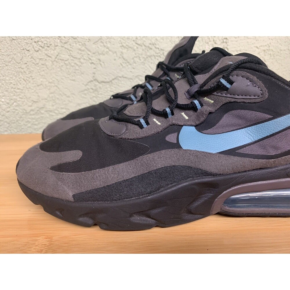Nike Air Max 270‎ React Jetstream Black Cerulean Thunder Gray CI3866-001 Size 12 - Picture 4 of 9